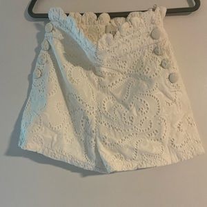 Set of shorts and blouse, cotton, white, size 2, AZULU. Used in good condition.